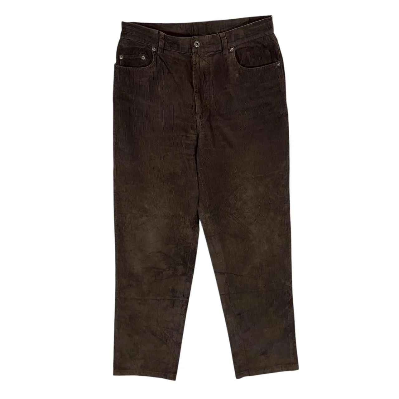 NAUTICA "Relaxed Fit" Classic Brown Corduroy Cord Straight Leg Trousers