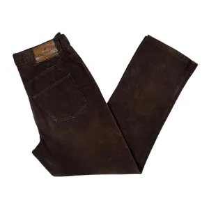 NAUTICA "Relaxed Fit" Classic Brown Corduroy Cord Straight Leg Trousers