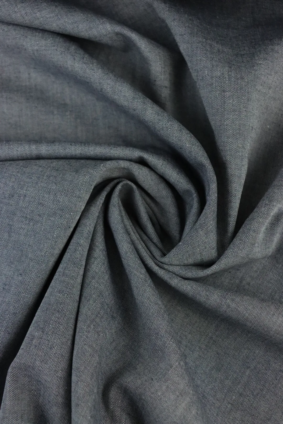 Navy 100% Cotton Chambray