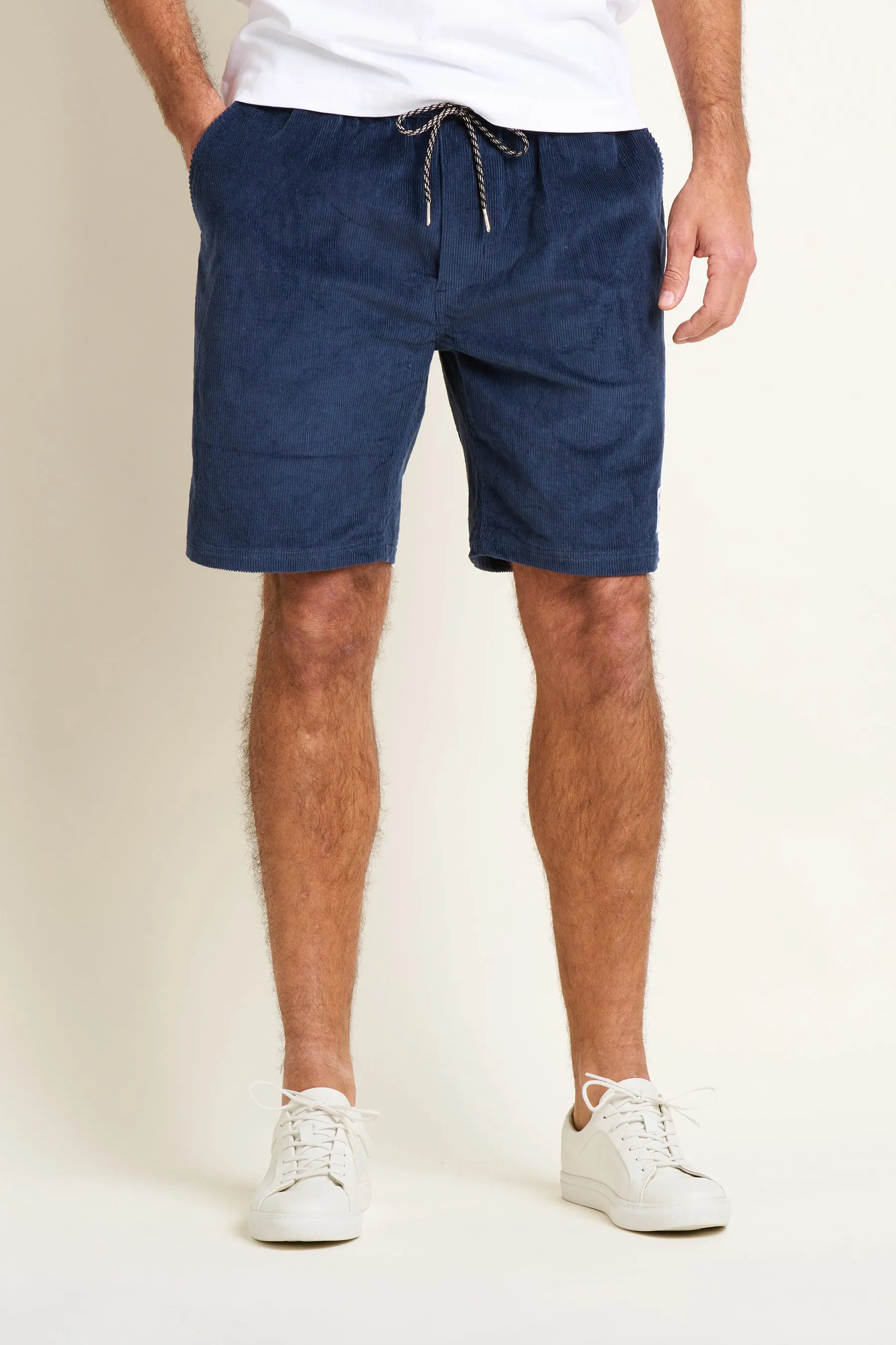Navy Corduroy Short
