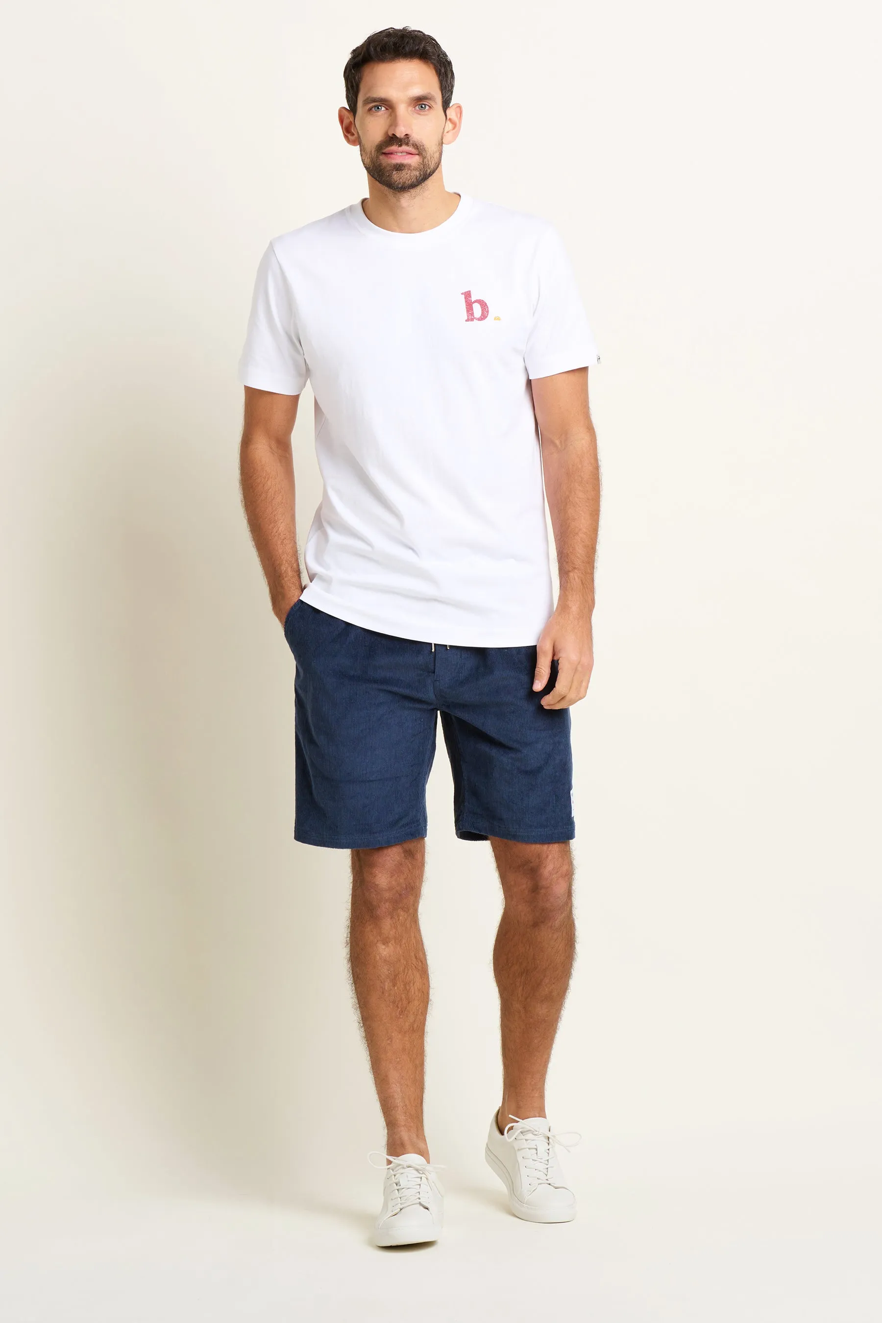 Navy Corduroy Short