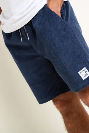 Navy Corduroy Short