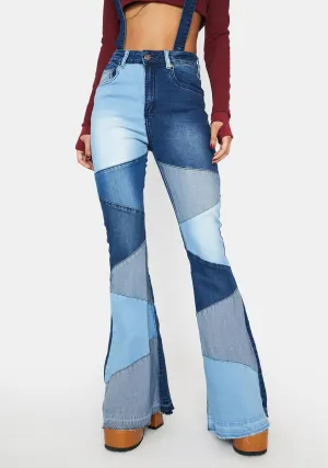 Navy On The Daily Patchwork Jeans