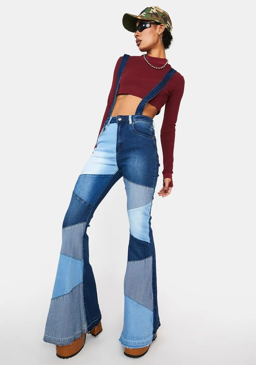 Navy On The Daily Patchwork Jeans
