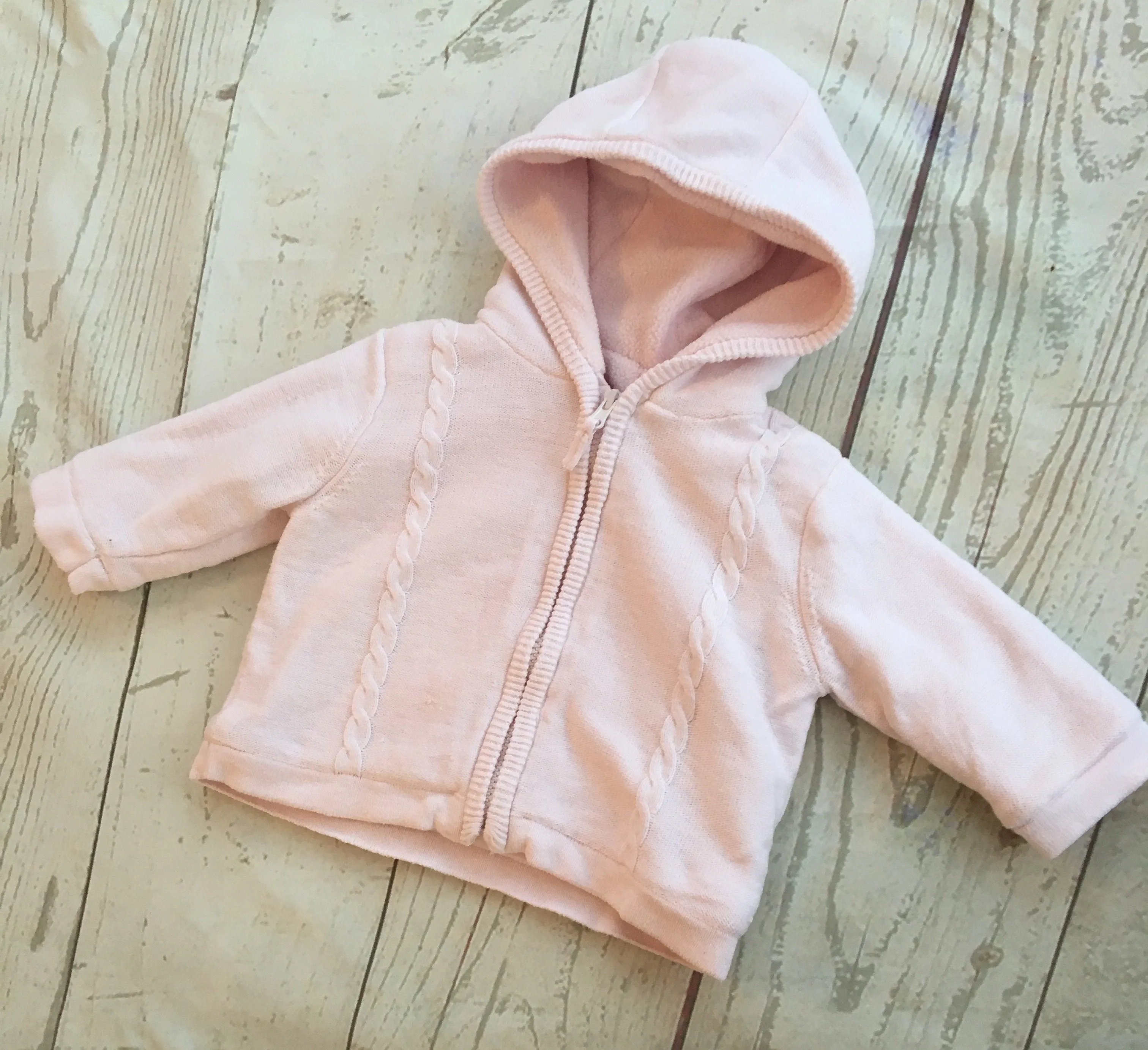 New Baby Fleece Lined Knitted Cardigan