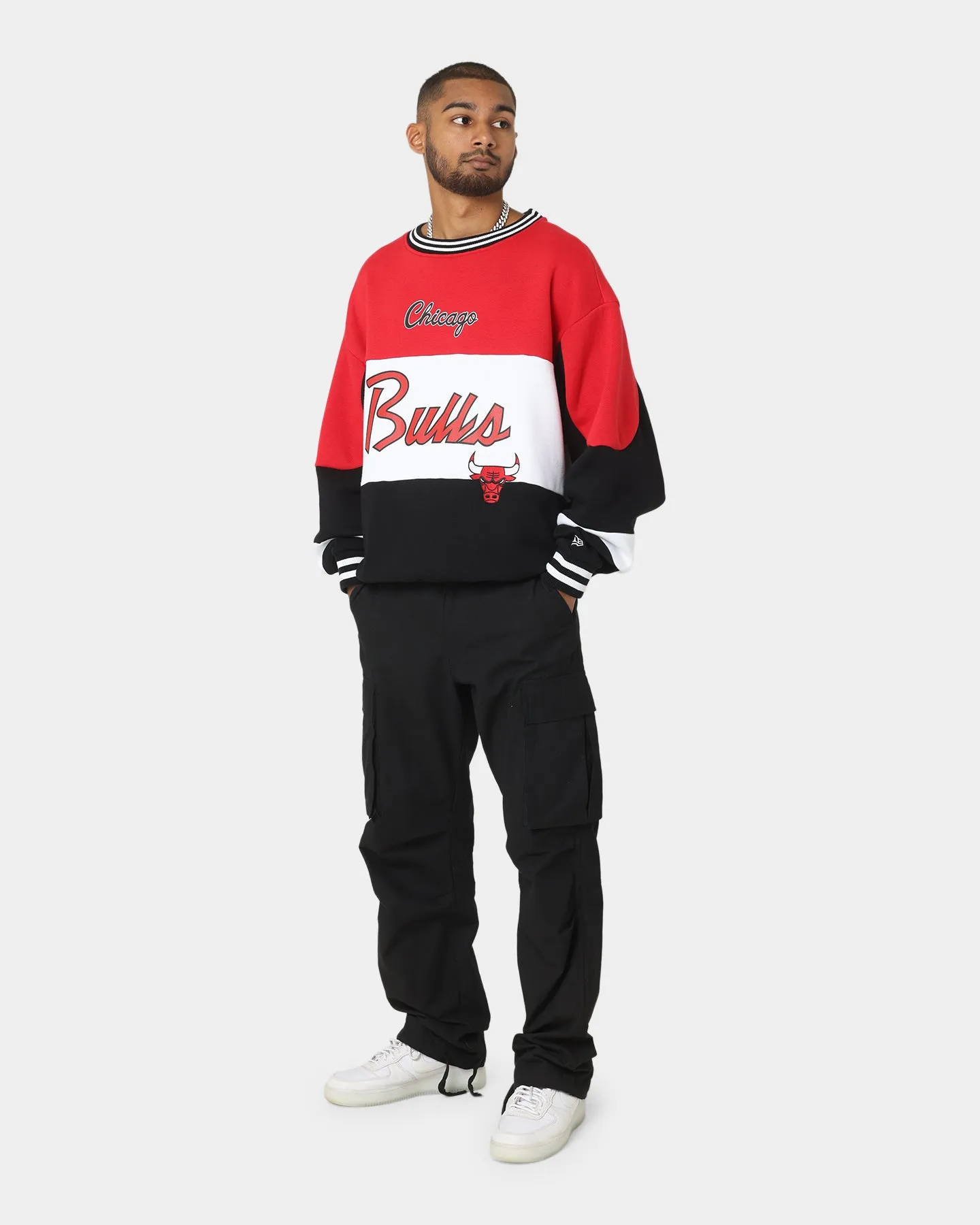New Era Chicago Bulls Crewneck Black/White/Red