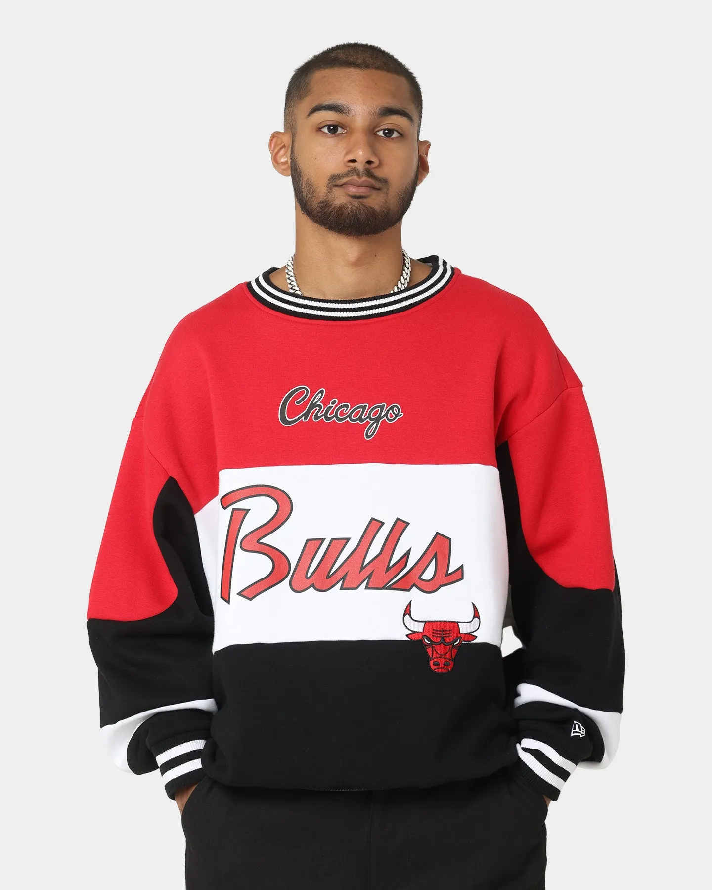 New Era Chicago Bulls Crewneck Black/White/Red