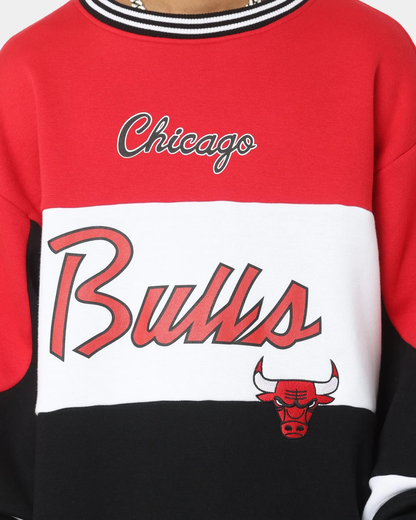 New Era Chicago Bulls Crewneck Black/White/Red