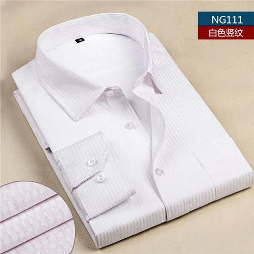 New Men's work shirts Long sleeve dress shirts