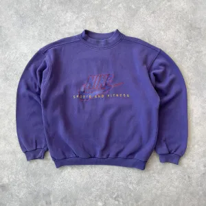 Nike 1990s ‘sports and fitness’ heavyweight embroidered sweatshirt (M)