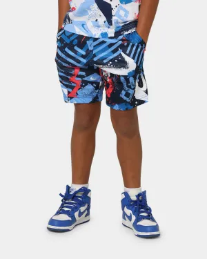 Nike Kid's Dri-Fit Thrill All Over Print Shorts Midnight Navy