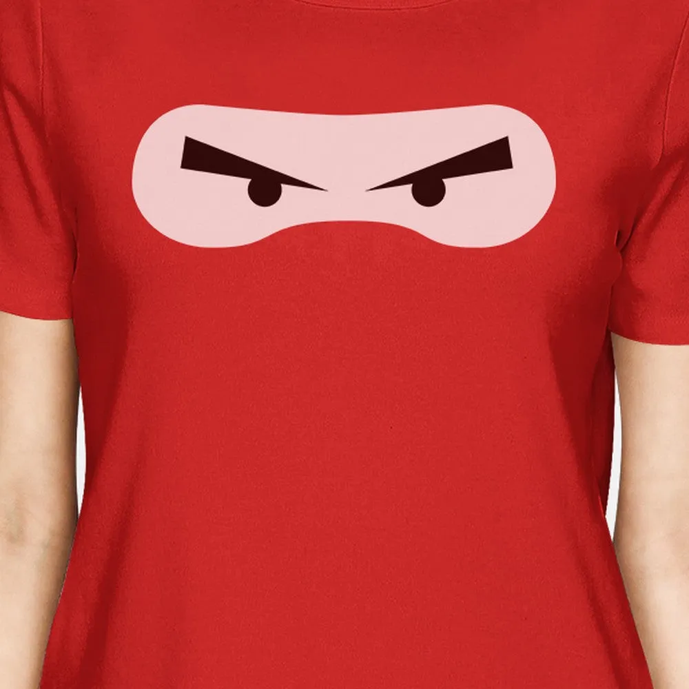 Ninja Eyes Womens Red Shirt