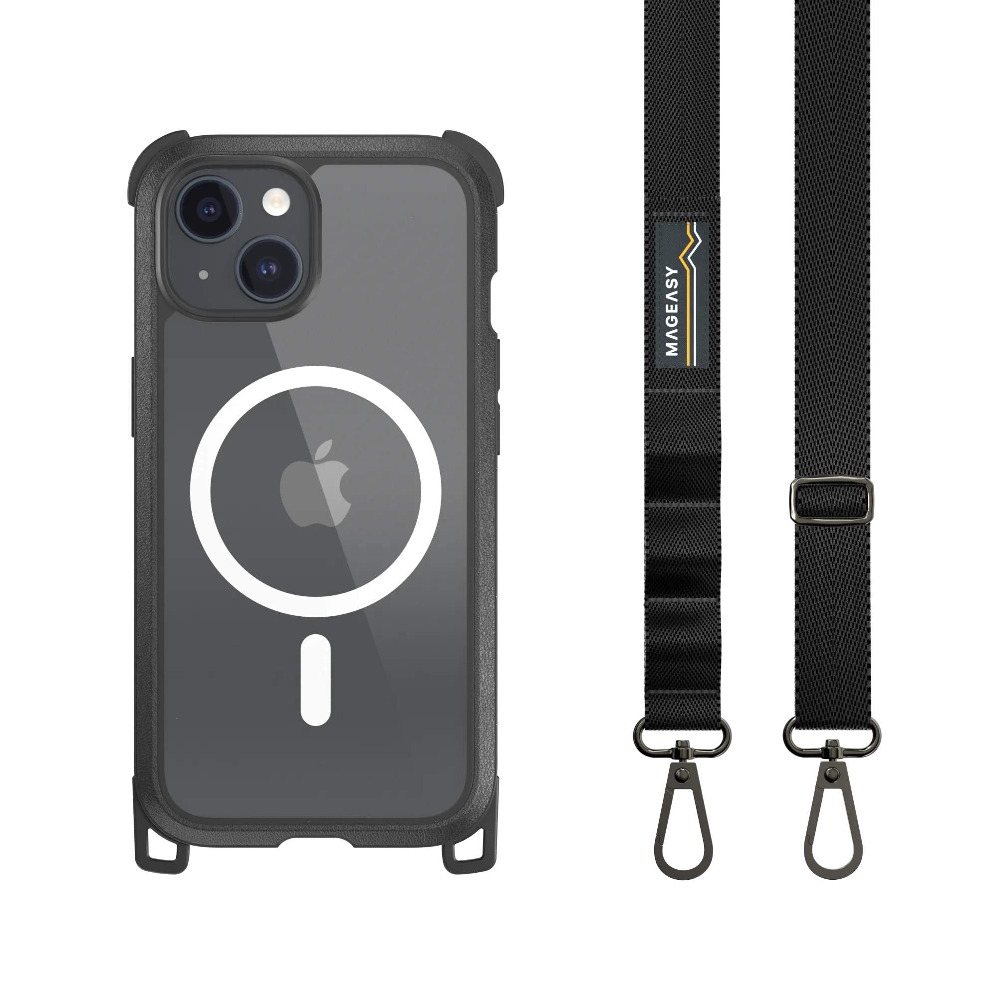 Odyssey M   Strap Rugged Utility Protective iPhone 15 Case with Lanyard