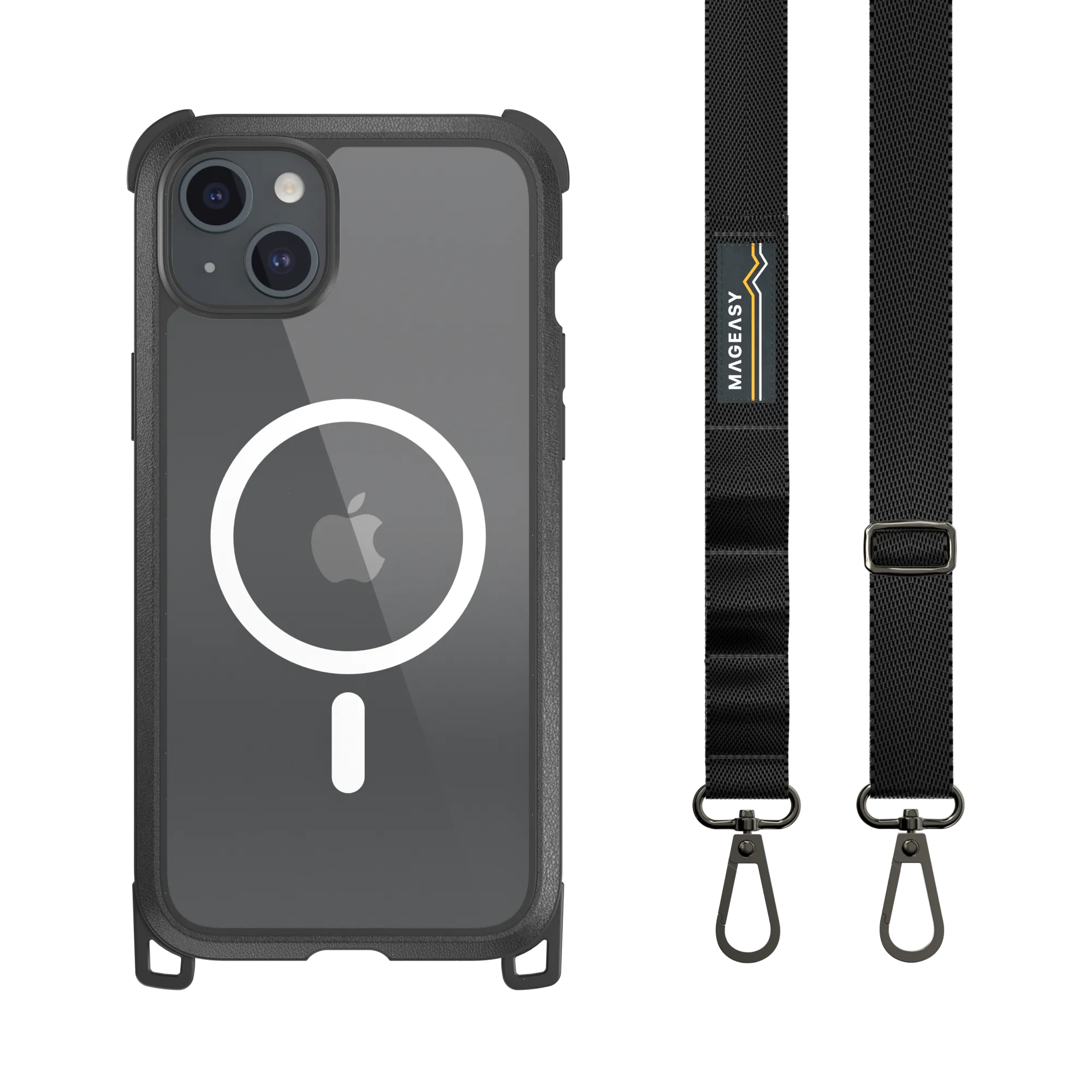 Odyssey M   Strap Rugged Utility Protective iPhone 15 Case with Lanyard