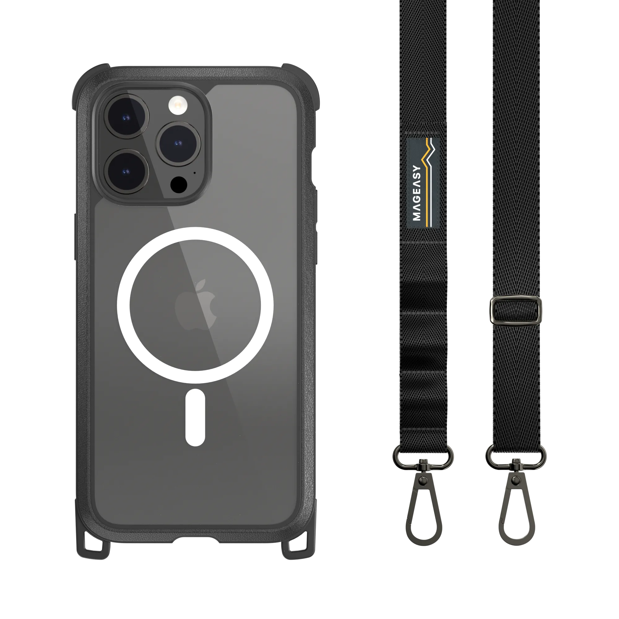 Odyssey M   Strap Rugged Utility Protective iPhone 15 Case with Lanyard