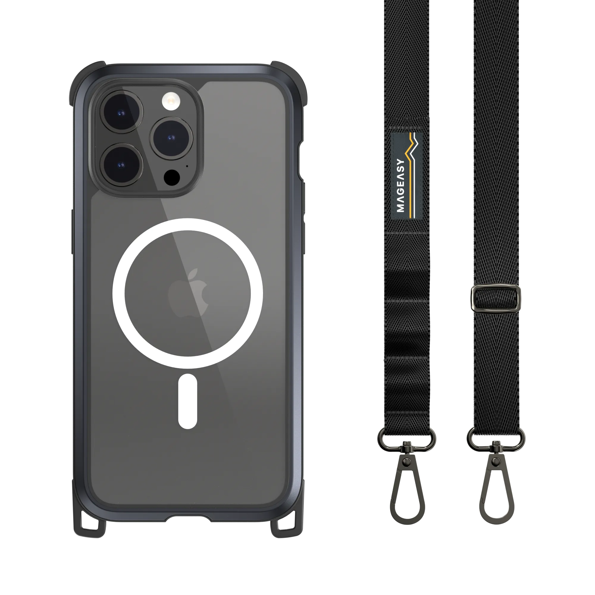 Odyssey M   Strap Rugged Utility Protective iPhone 15 Case with Lanyard