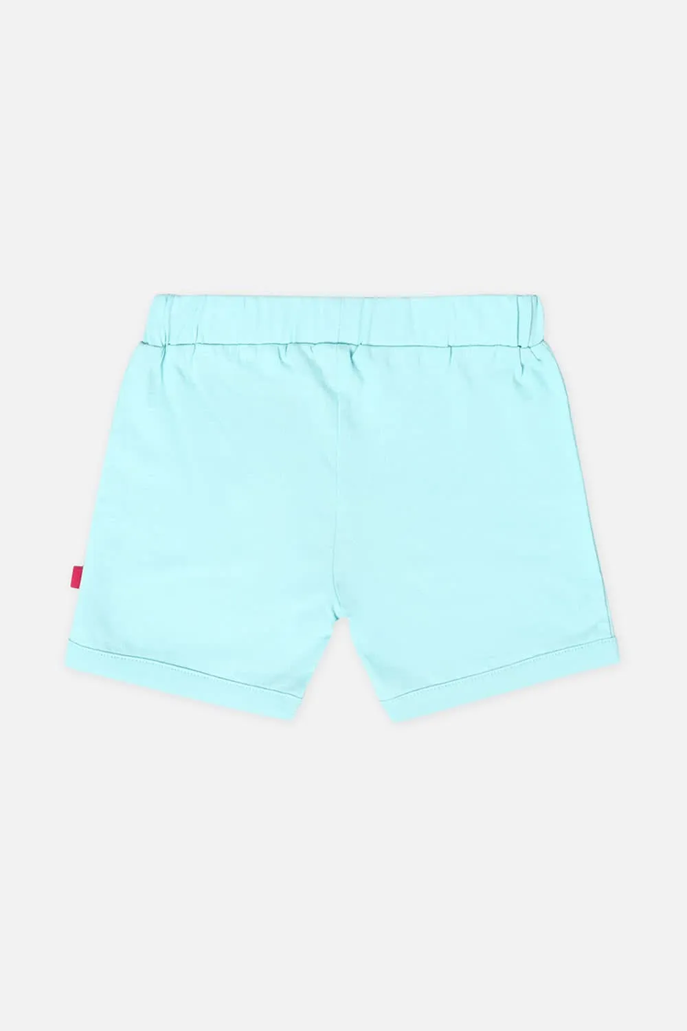 Oh Baby Comfy Shorts Knitted Light Blue-Sr02