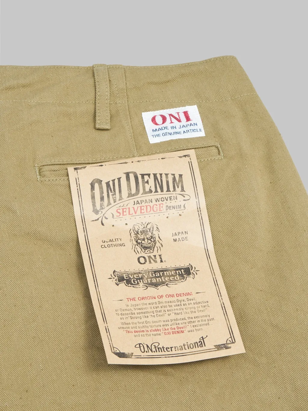 ONI Denim 777-BRD "British Drill" Wide Trousers