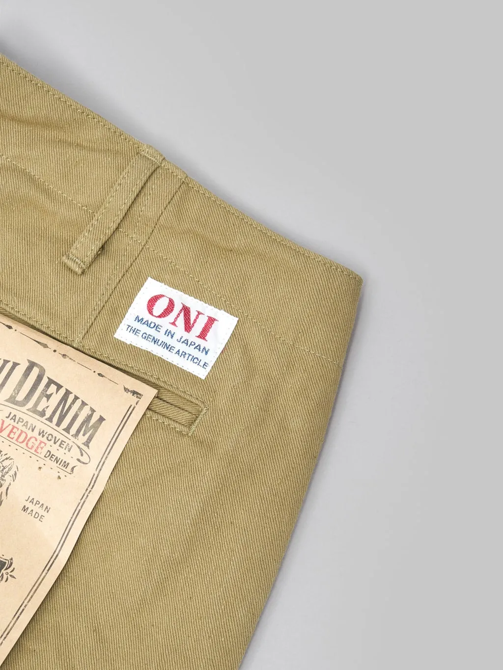 ONI Denim 777-BRD "British Drill" Wide Trousers
