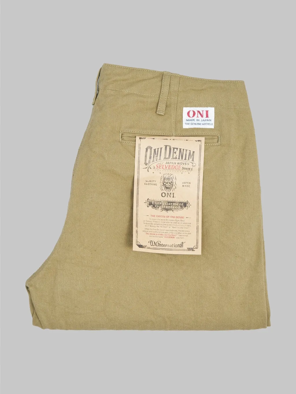 ONI Denim 777-BRD "British Drill" Wide Trousers