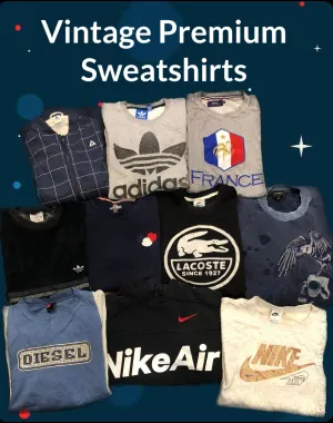 Only premium brand sweatshirts including carhartt lacoste polo nike moncler and other brands and vintage pcs