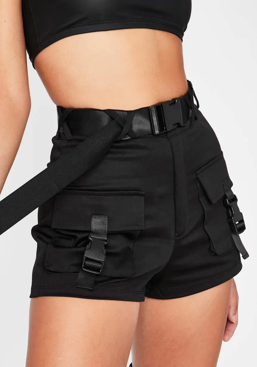 Onyx Concrete Militia Shorts Set