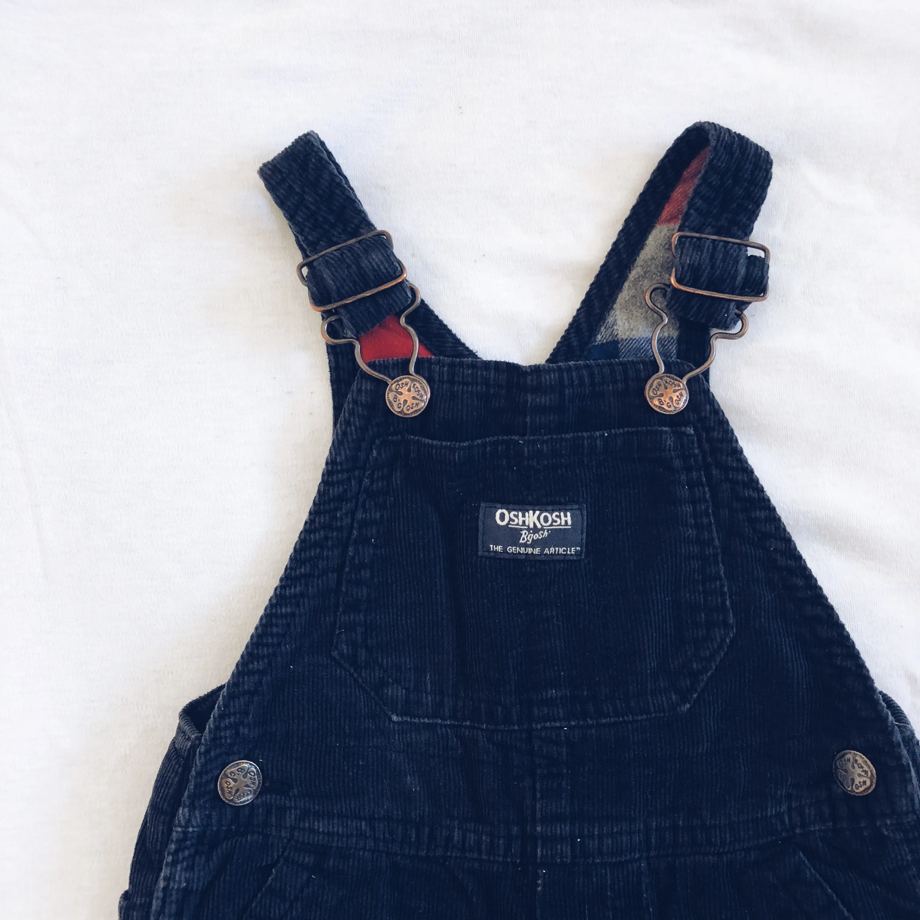 Oshkosh Navy Blue Corduroy Overalls 24M