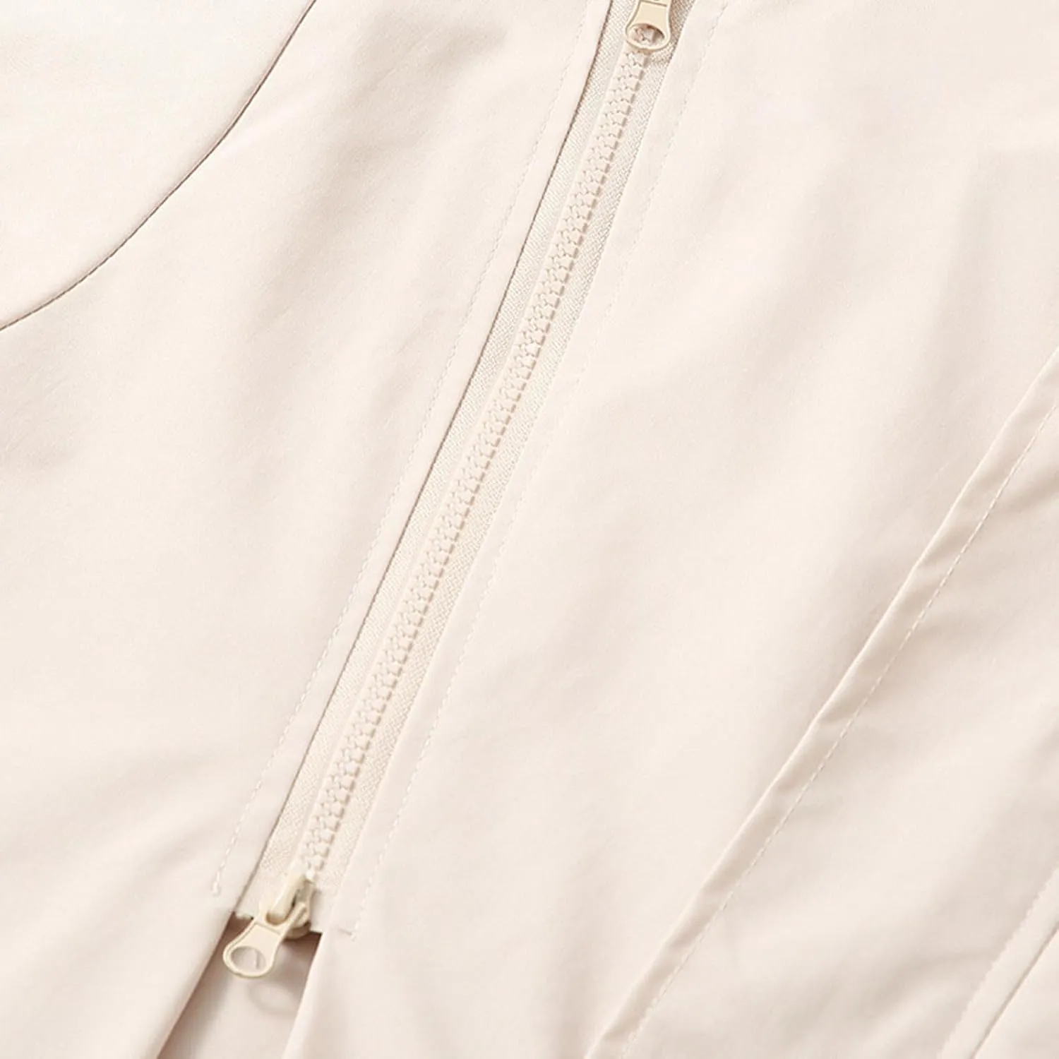 Oversized Waterproof Rain Jacket for Women Full Zip Up Lightweight Rain Coat Outdoor Windbreaker Hooded Coats