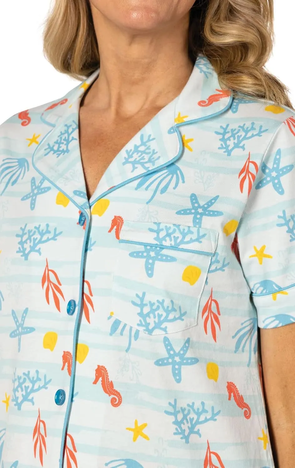 PajamaGram Cotton Pajamas For Women - Capri Pajamas For Women Set, 100% Cotton