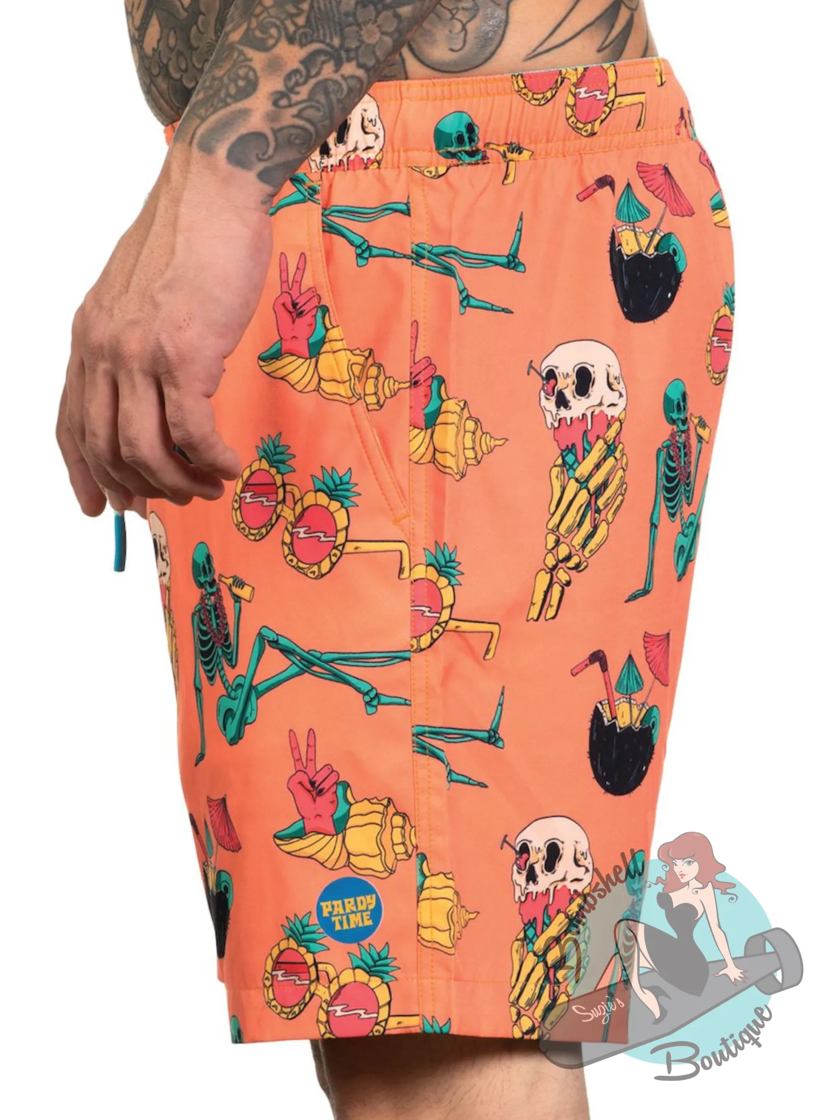 Pardy Time Pooka Pardy Men's Board Shorts