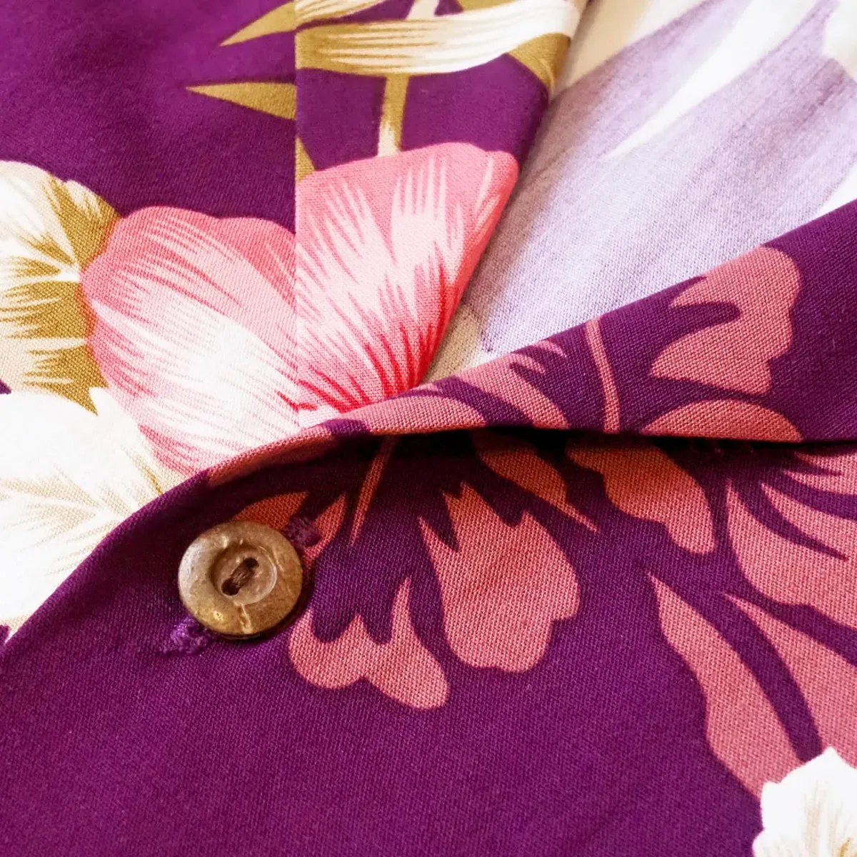passion purple hawaiian lady blouse
