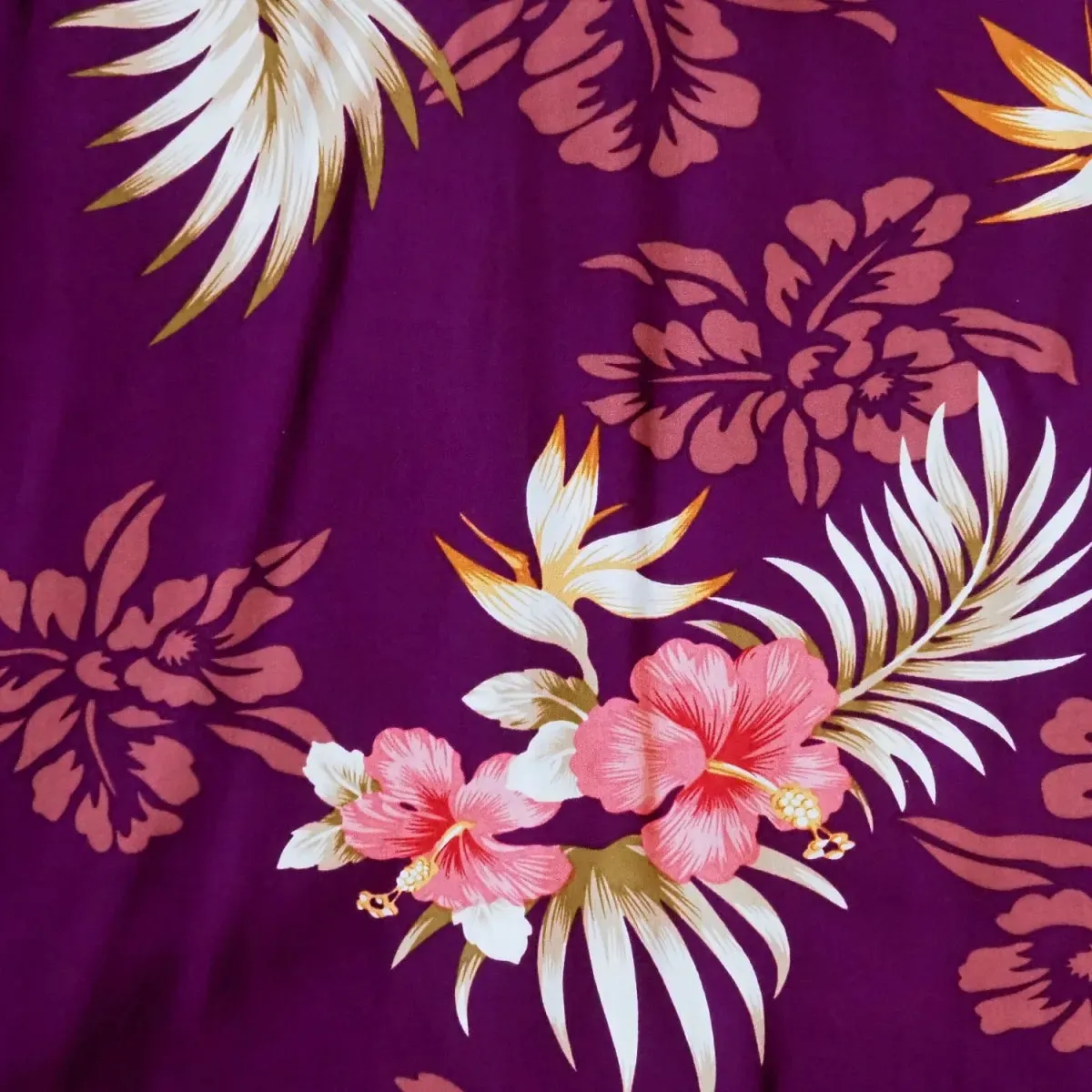 passion purple hawaiian lady blouse
