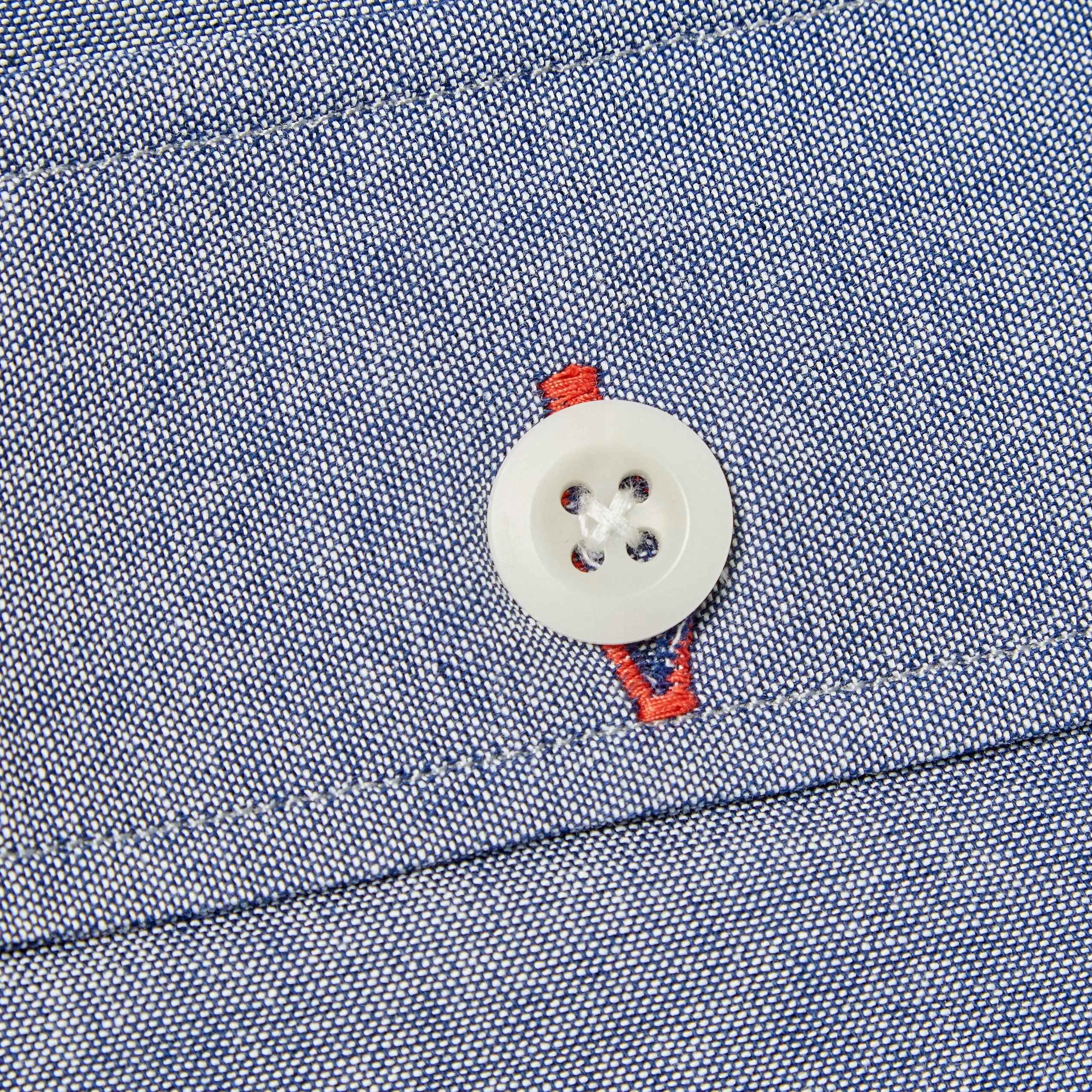 Paxton 5 light chambray and navy needle cord over shirt