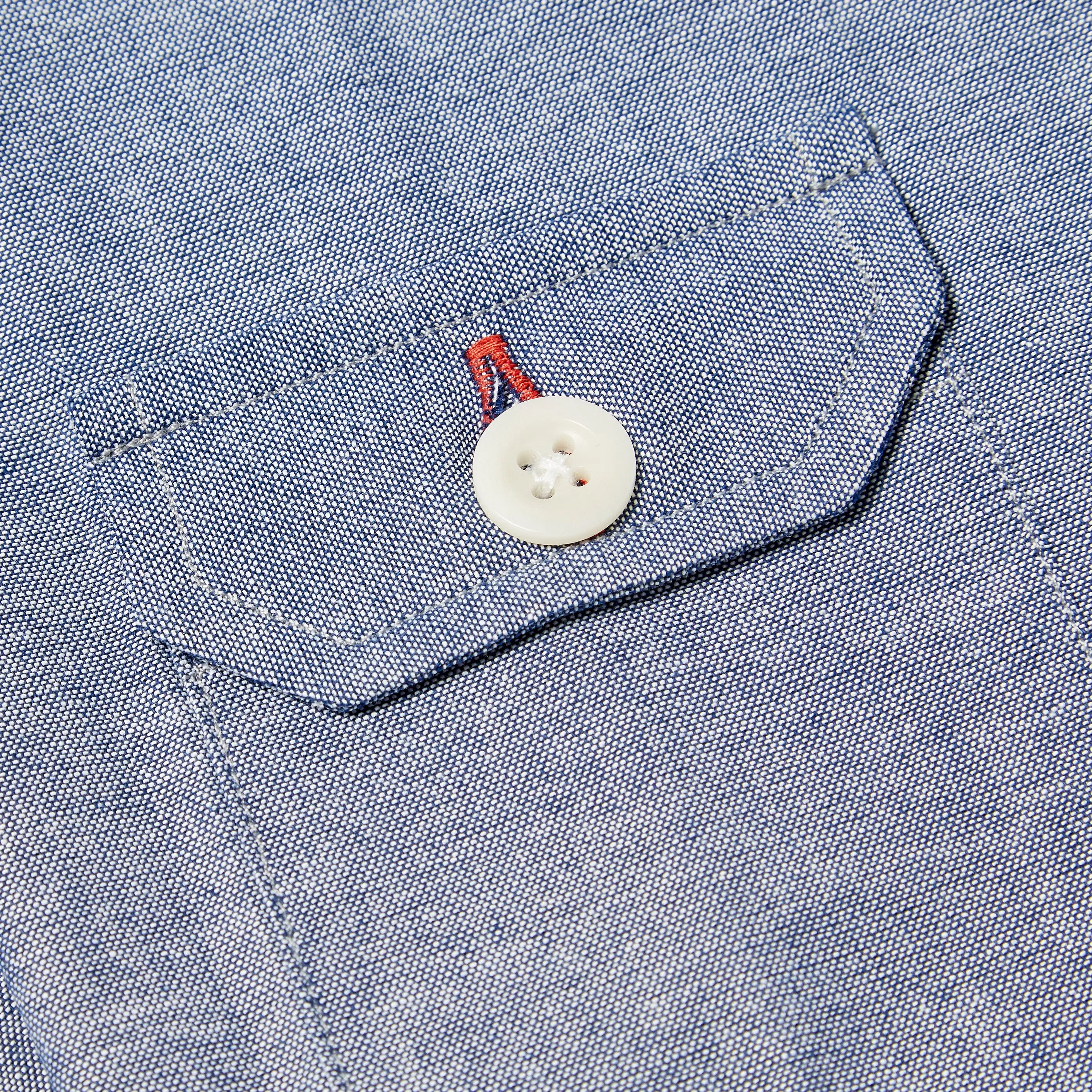 Paxton 5 light chambray and navy needle cord over shirt