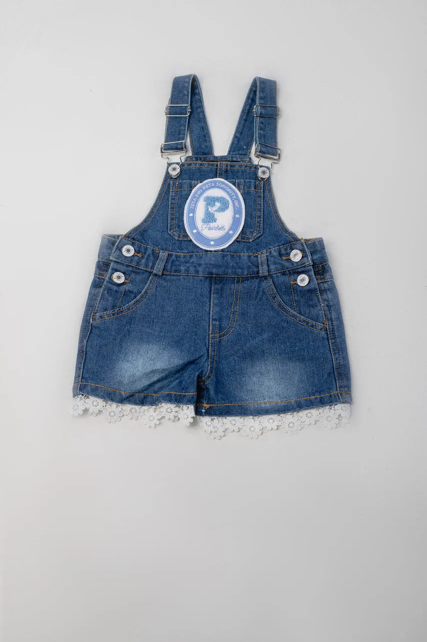 Pearlette - Denim Lace Overalls