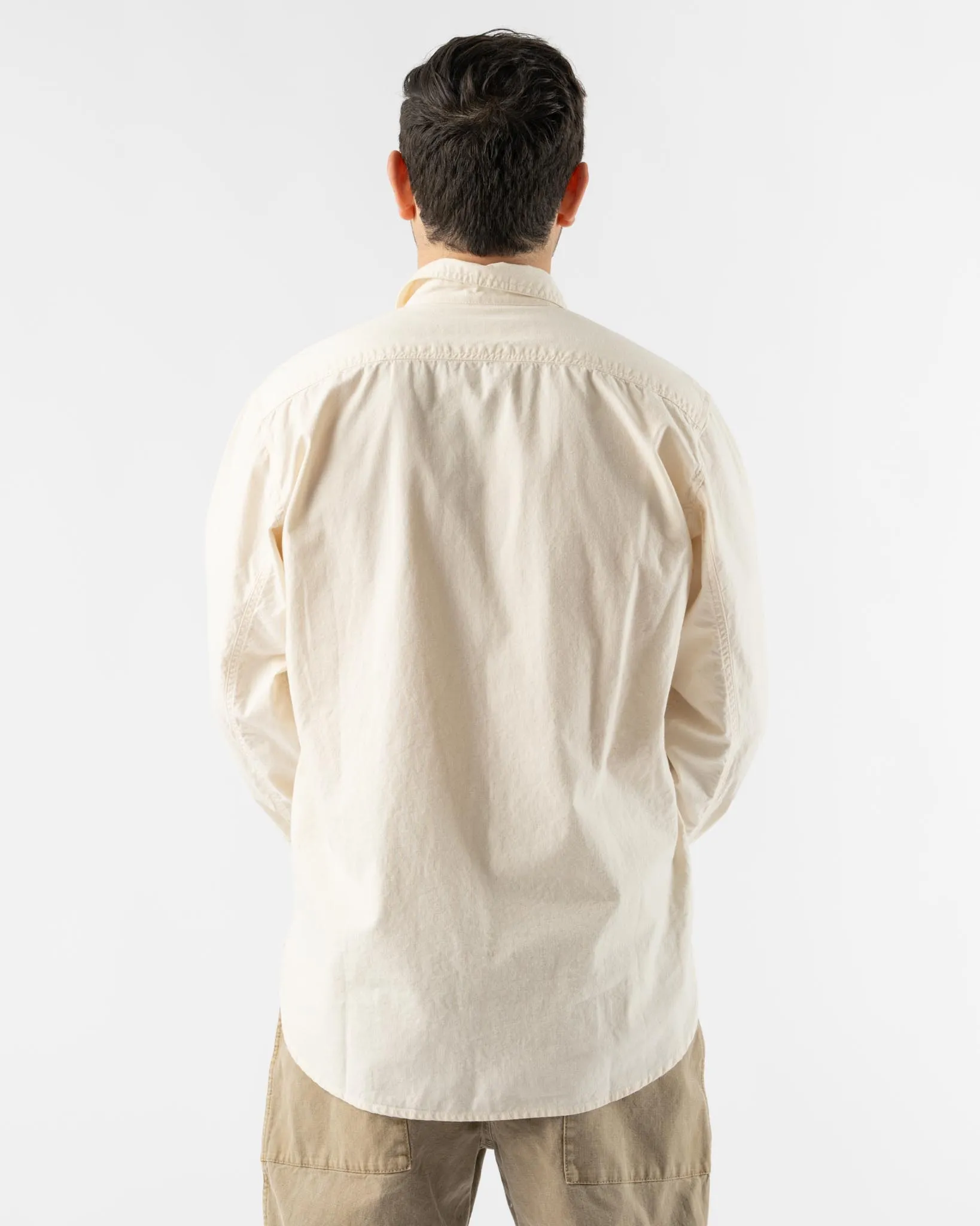 Pilgrim Surf   Supply Rucker Chambray Shirt in Natural