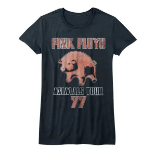 Pink Floyd Tour 77 Women's Juniors T-Shirt