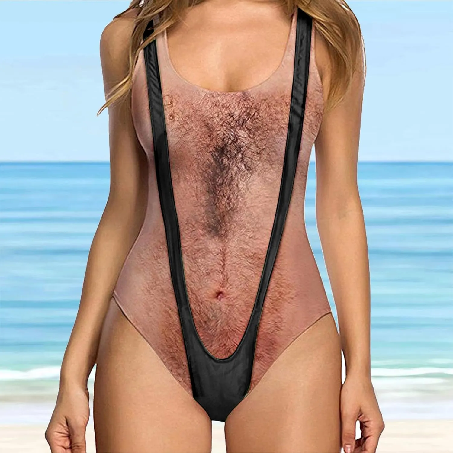 Plus Size Swimwear Solid Color Sleeveless Swimsuit Simple Slimming Back Covering The Belly and Looking Thin and