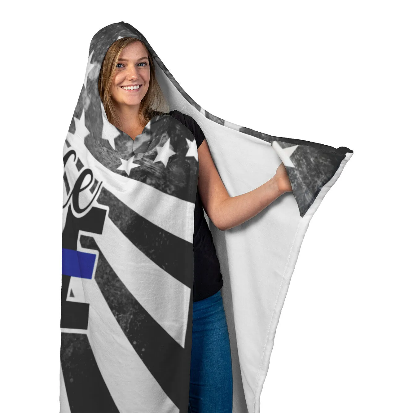 Police Wife Hooded Blanket