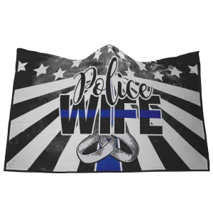 Police Wife Hooded Blanket