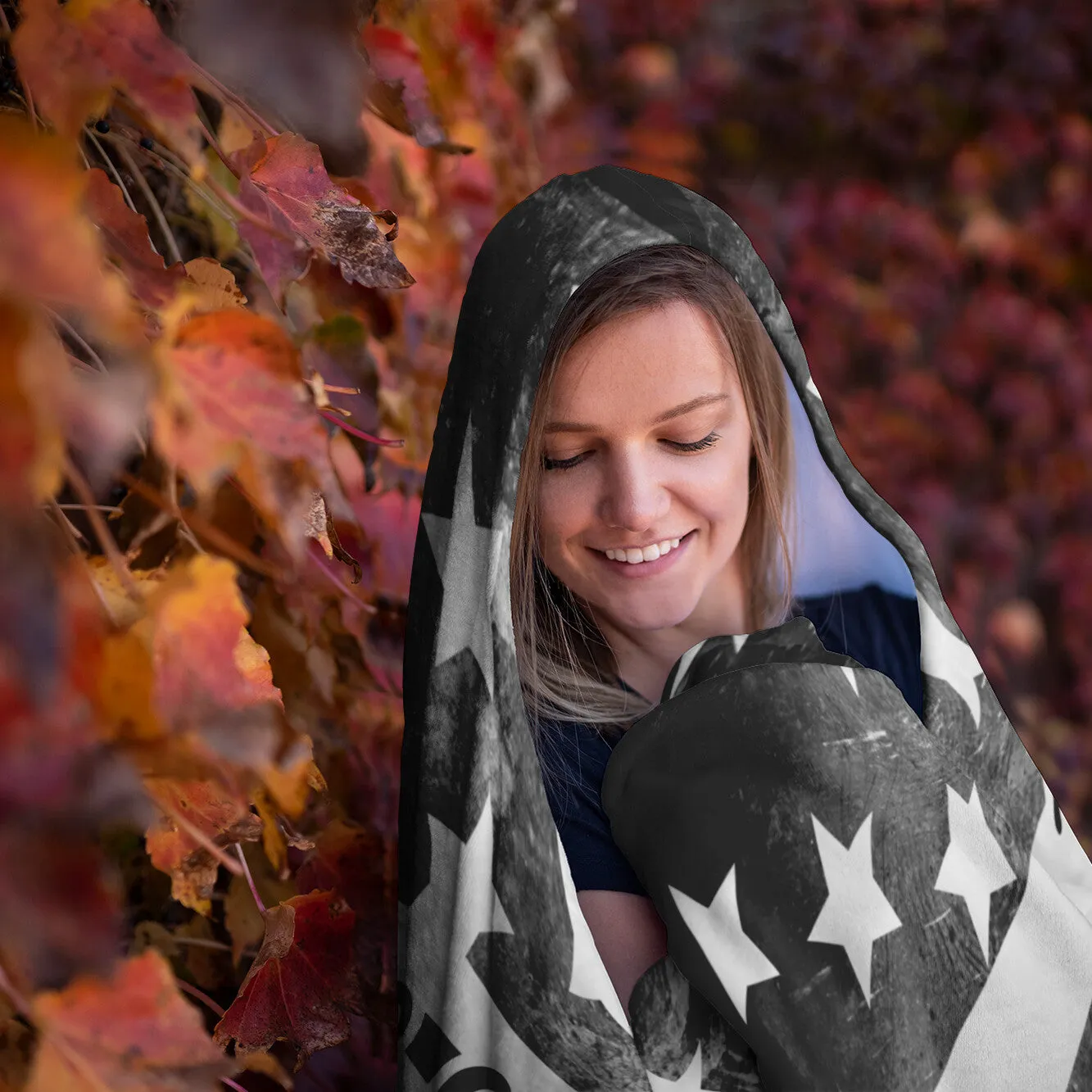 Police Wife Hooded Blanket