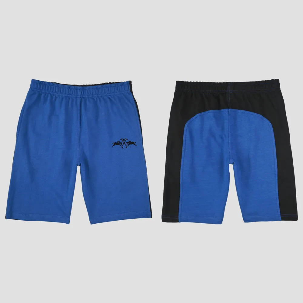 Polo Republica Men's Double Pony Embroidered Terry Shorts