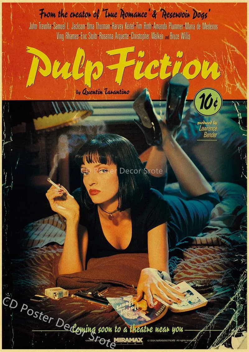 Pulp Fiction Classic Movie Poster