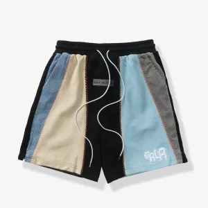 "Slicer" Panel Shorts (baby blue/sand)