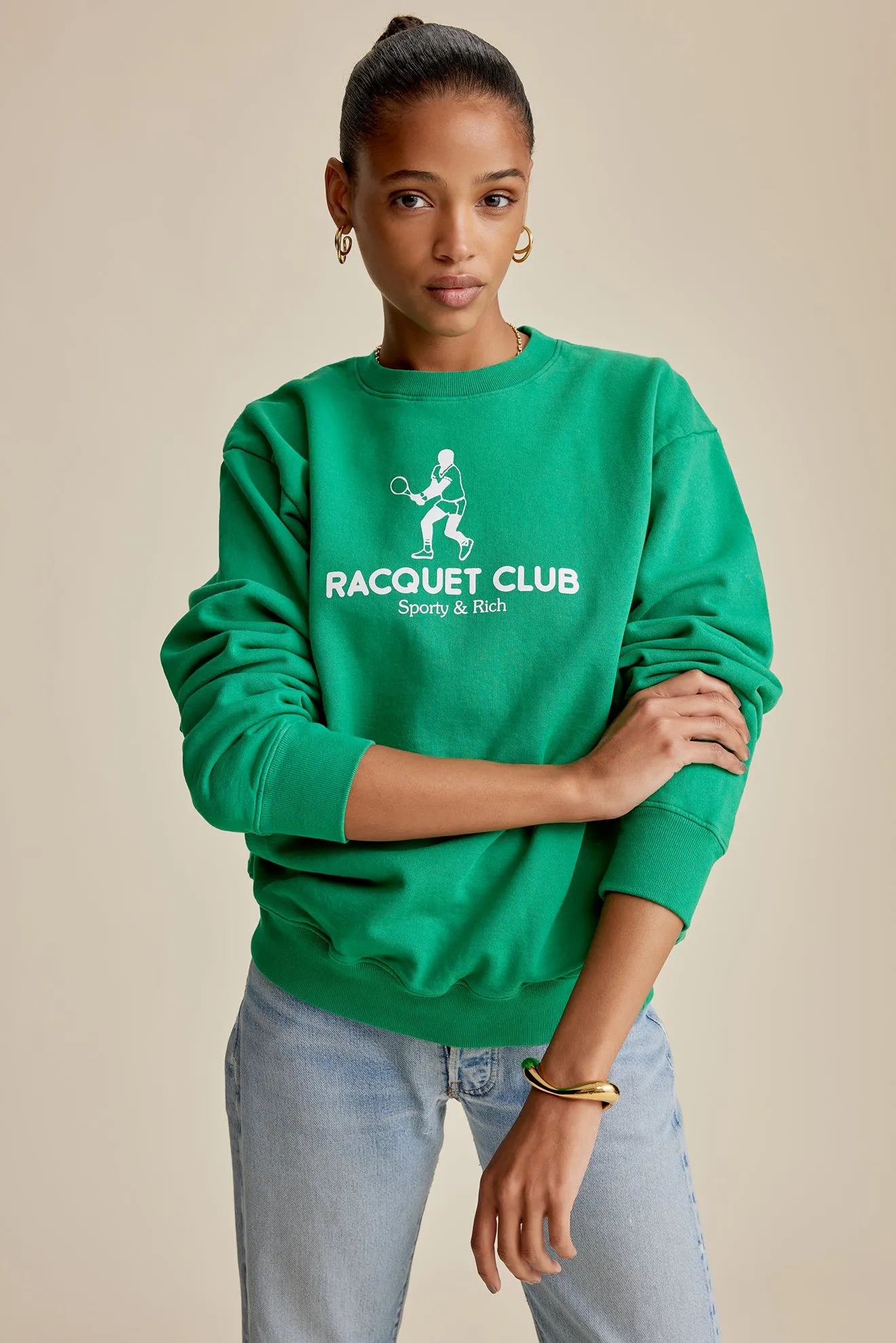 Racquet Club Crewneck - Grass