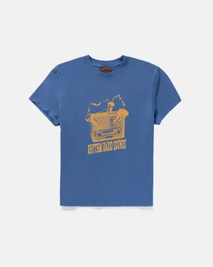 RADIO BAND SS T-SHIRT - COBALT