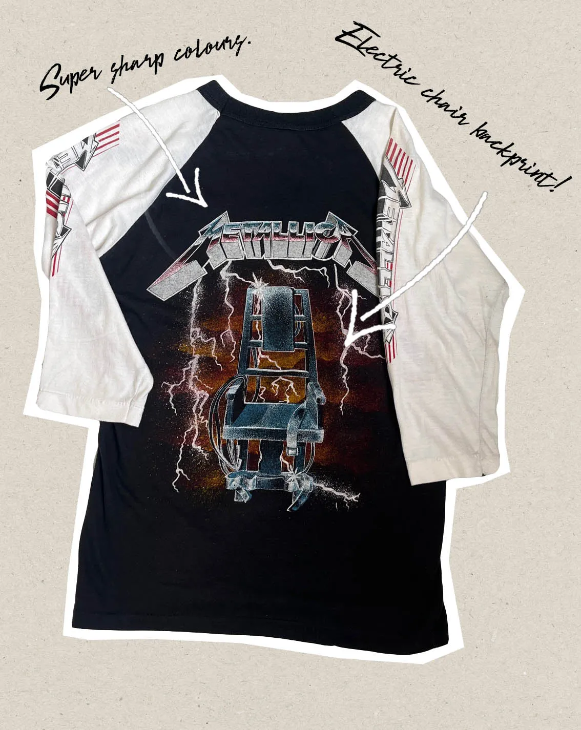 Rare unofficial circa 1986 Metallica 'Master Of Puppets' sleeve print t-shirt - XS