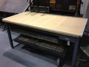 Reclaimed Bowling Alley Drafting Table