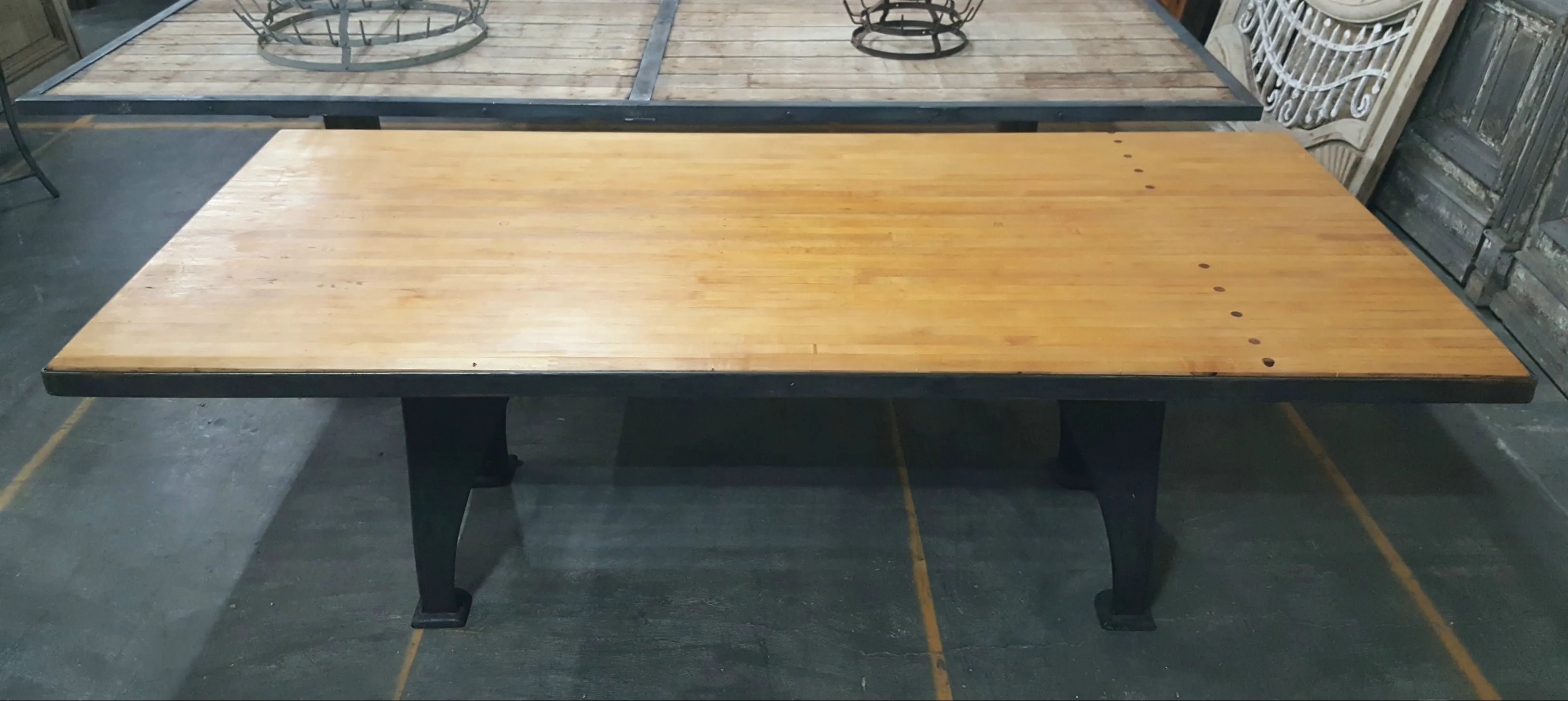 Reclaimed Bowling Alley Table