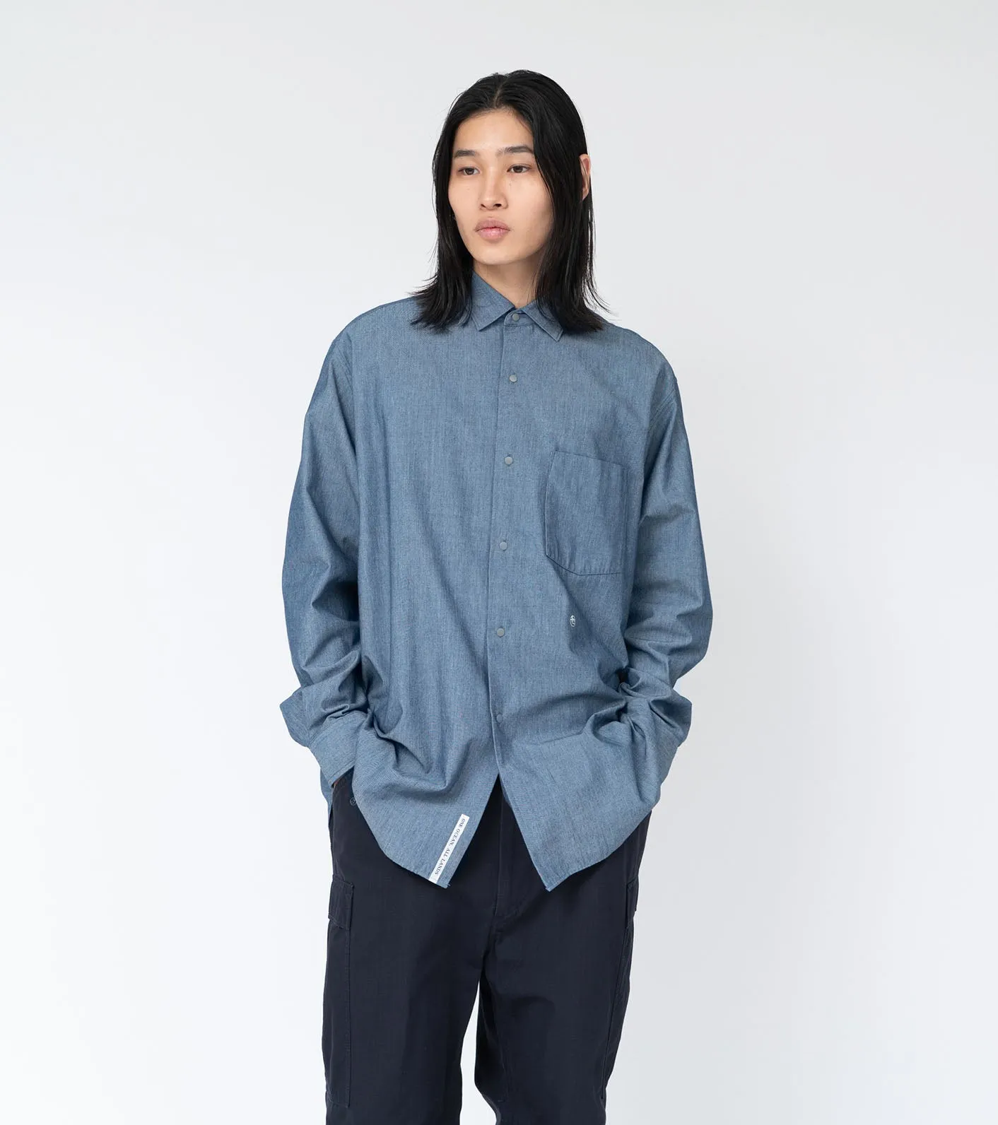 Regular Collar Chambray Shirt